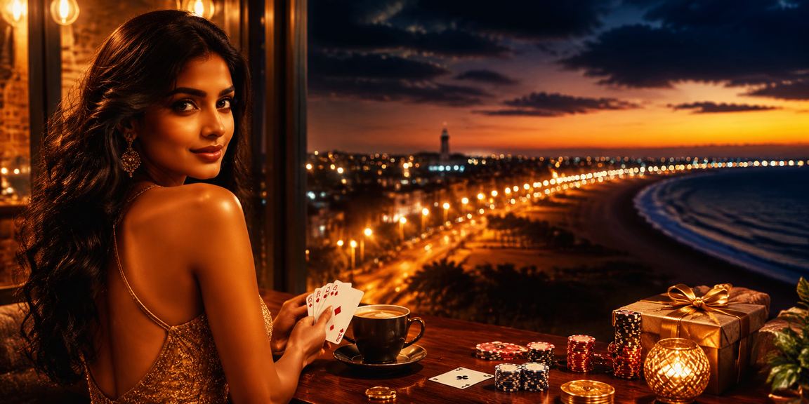 Chennai Marina Beach live casino and poker gaming setup